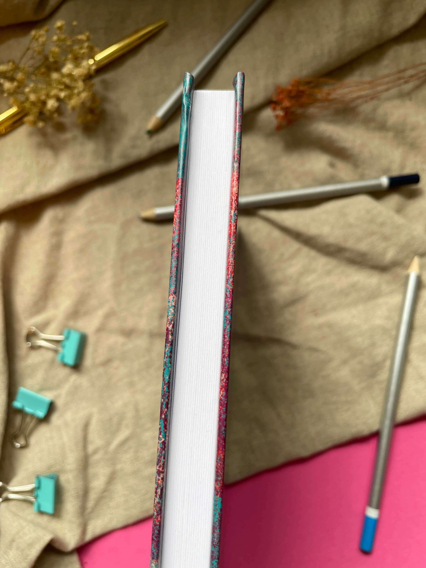A5 Hardcover Thick Notebook with Gilasi Pattern