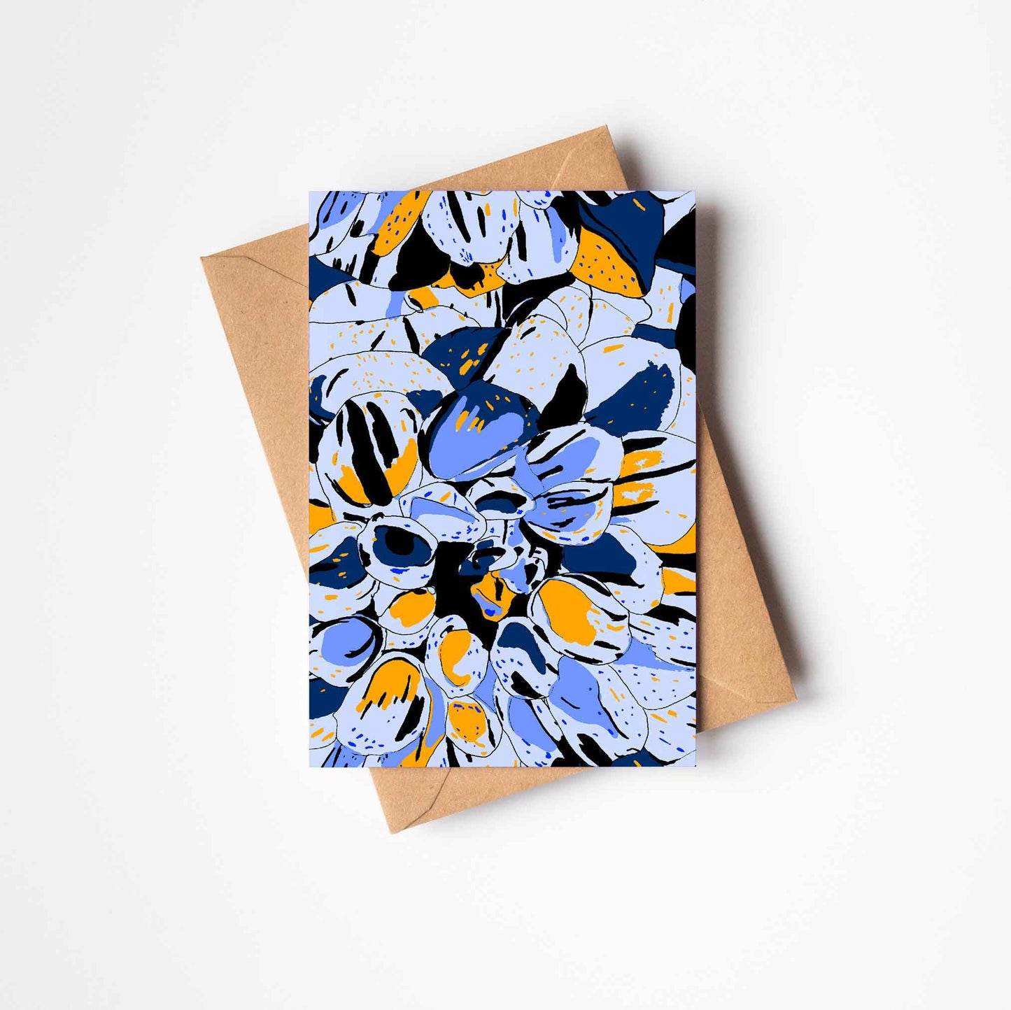 Bulu Floral Art Greeting Card