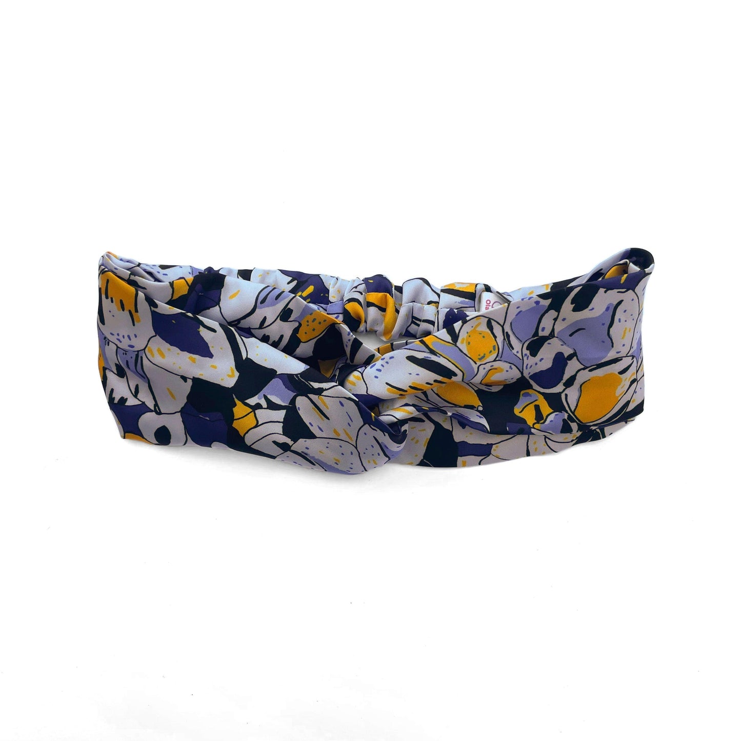 Silky Satin Knot Turban Headband With Bulu Pattern
