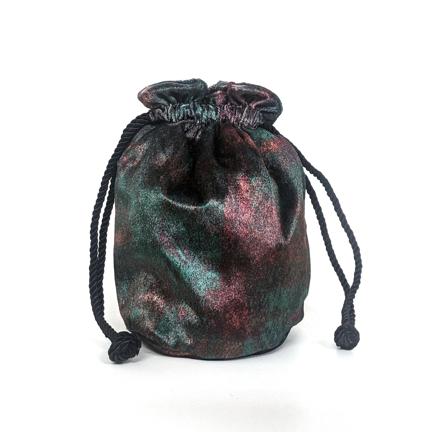 Printed Velvet Bucket Bag - OlaOla