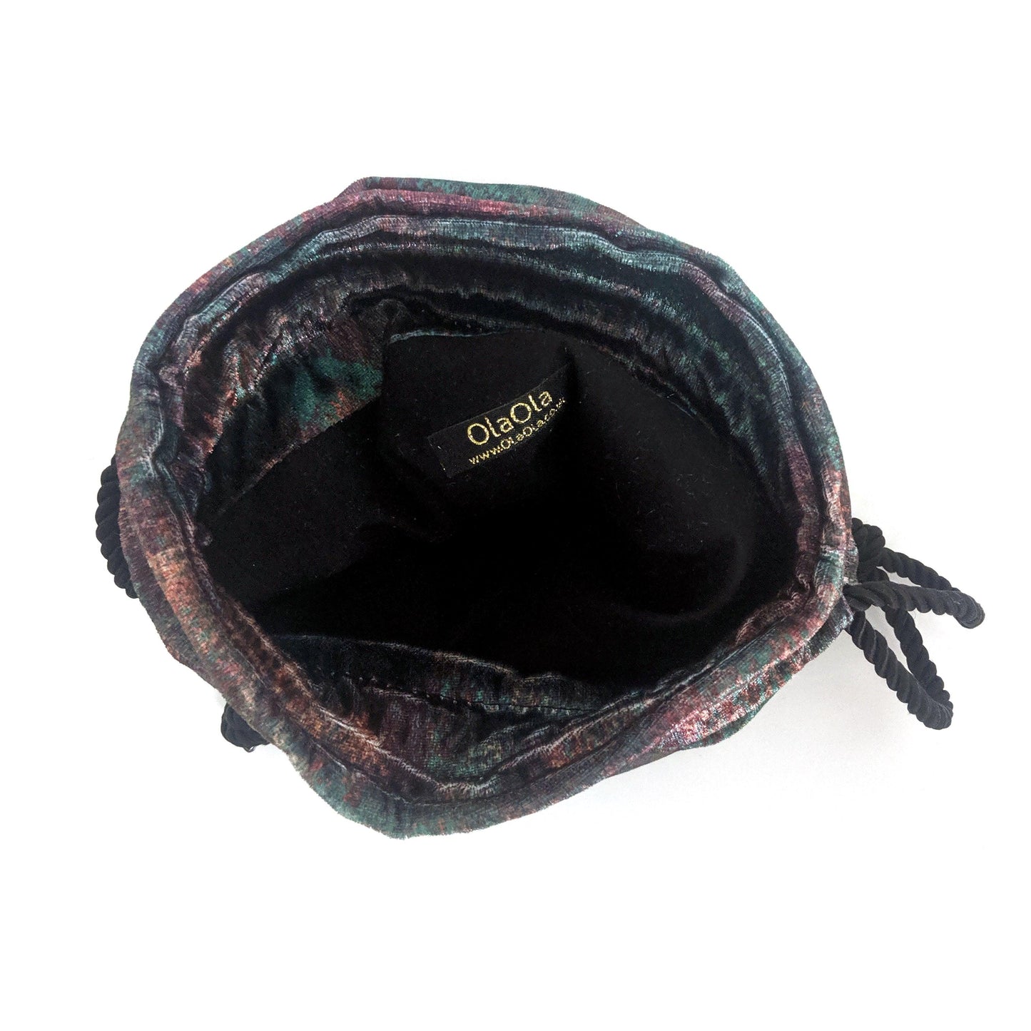 Printed Velvet Bucket Bag - OlaOla
