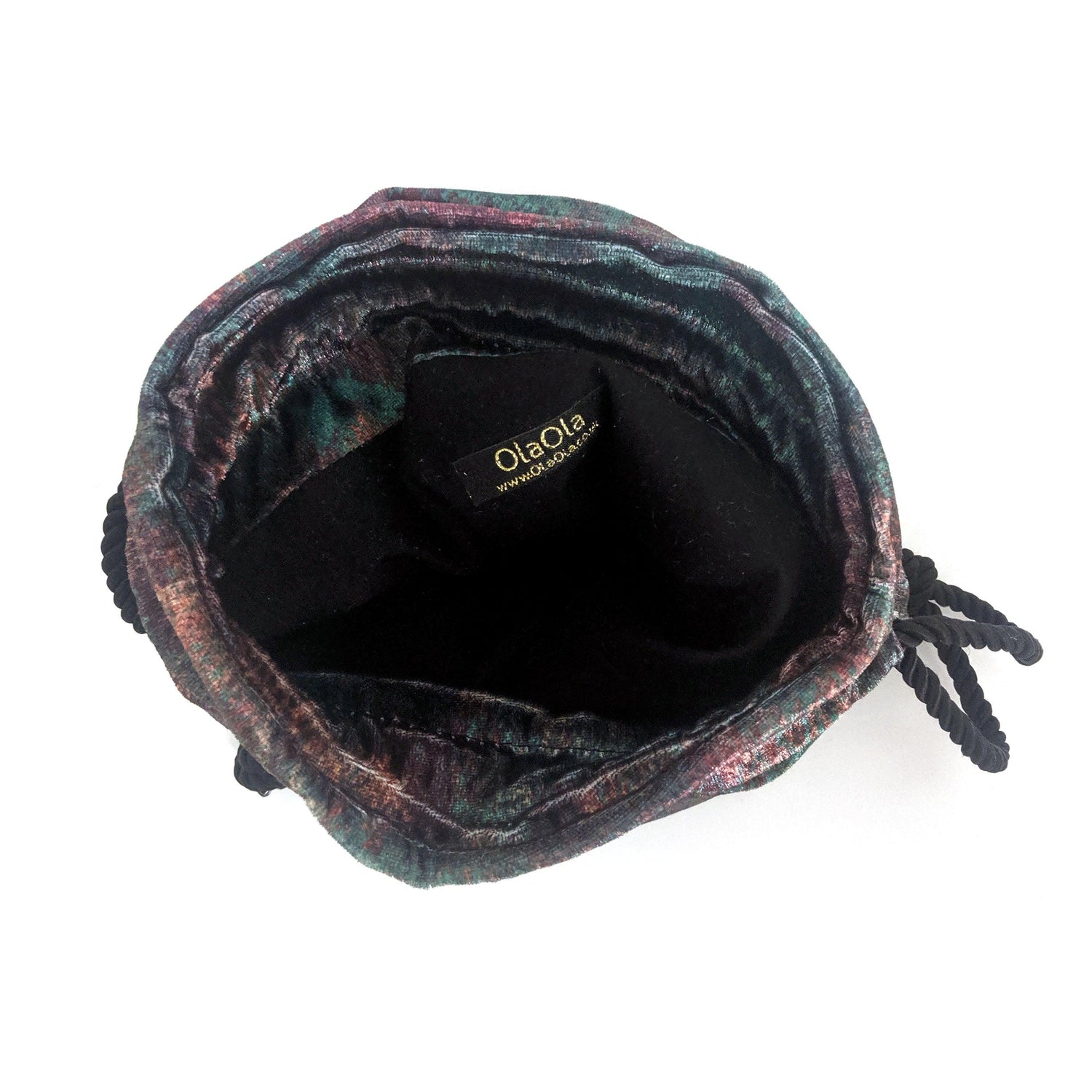 Printed Velvet Bucket Bag - OlaOla