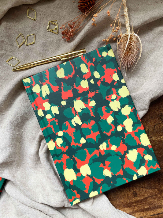 A5 Hardcover Thick Notebook with Torto Resort Pattern