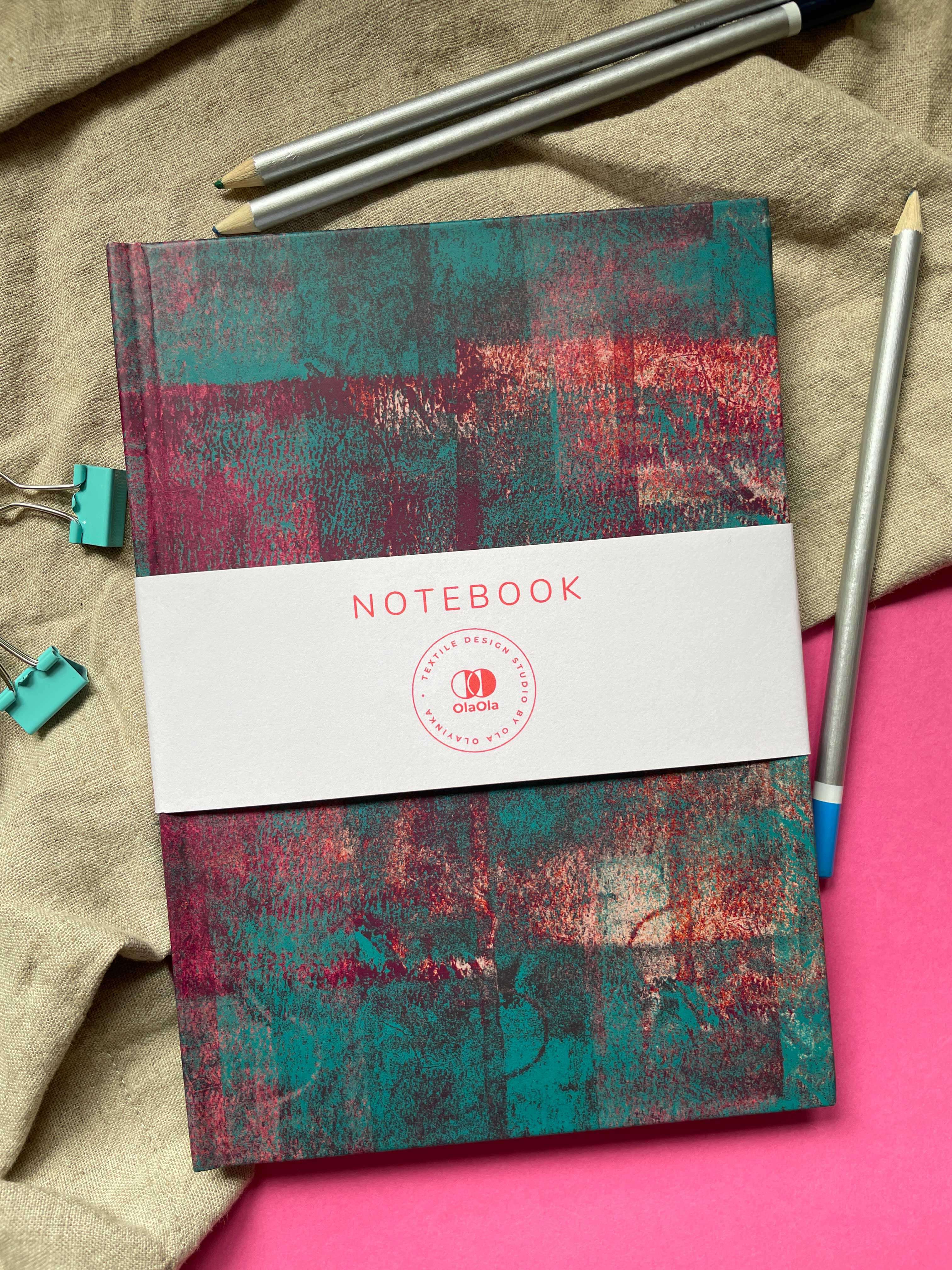 A5 Hardcover Thick Notebook with Rust Pattern – OlaOla