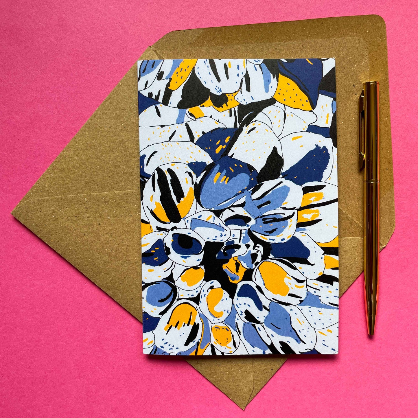 Bulu Floral Art Greeting Card