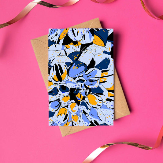 Bulu Floral Art Greeting Card