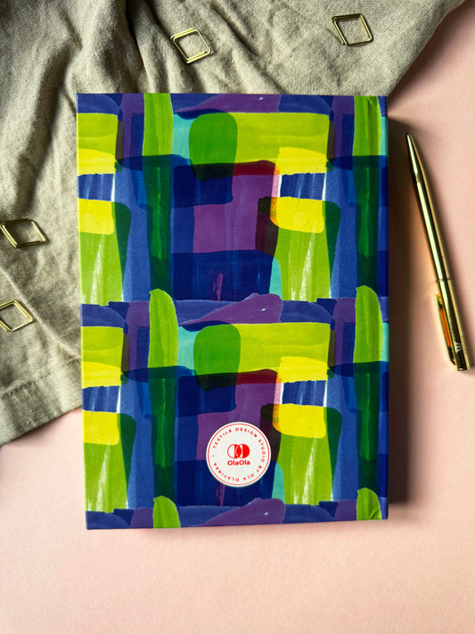 A5 Hardcover Thick Notebook with Gilasi Pattern