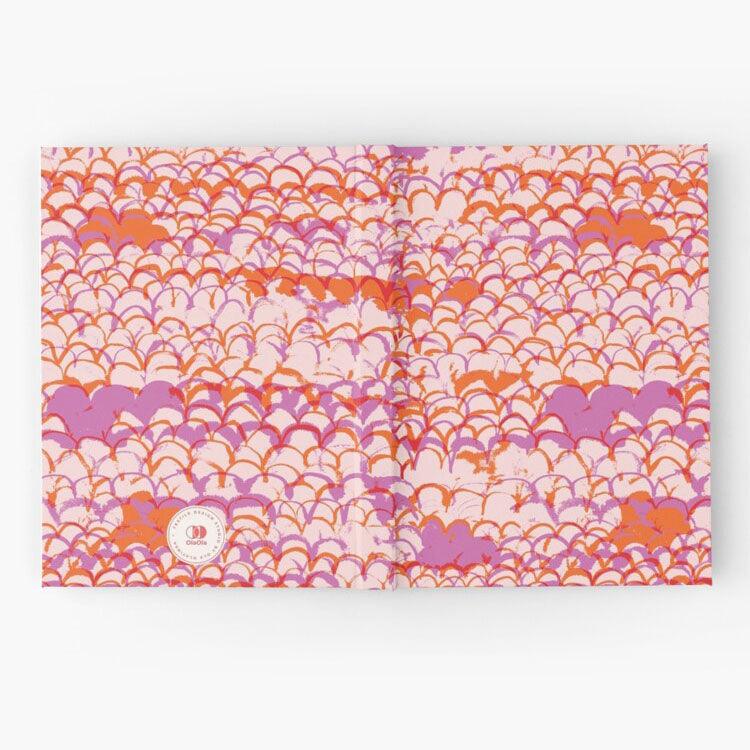 Hardcover Notebook With Ripple Pattern - OlaOla